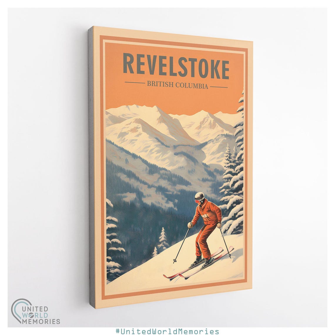 Revelstoke British Columbia Backcountry Ski Adventure Poster - Image 3