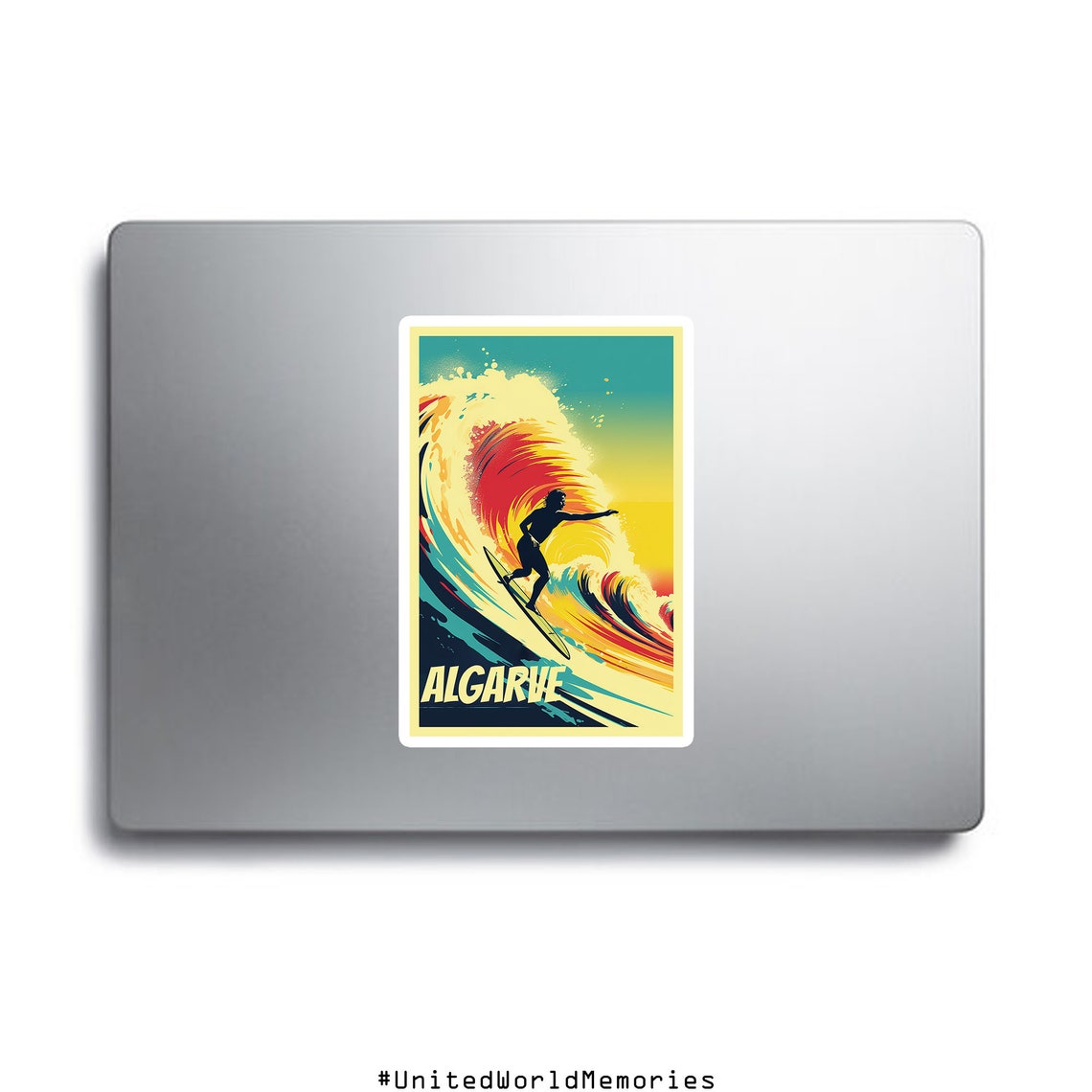 Algarve Travel Poster Algarve Surfing Paradise Portugal Poster Algarve Wall Art Algarve Gifts Algarve Portugal Poster Algarve Print - Image 2