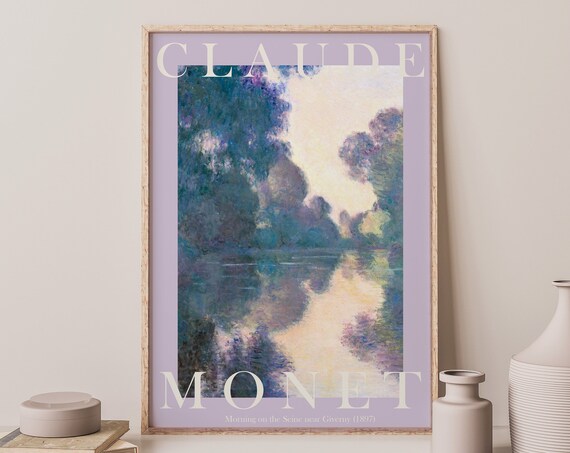 Claude Monet Morning on the Seine Giverny Impressionist Poster