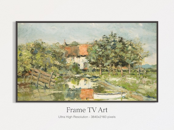 Summer Countryside Farm Painting Art Print