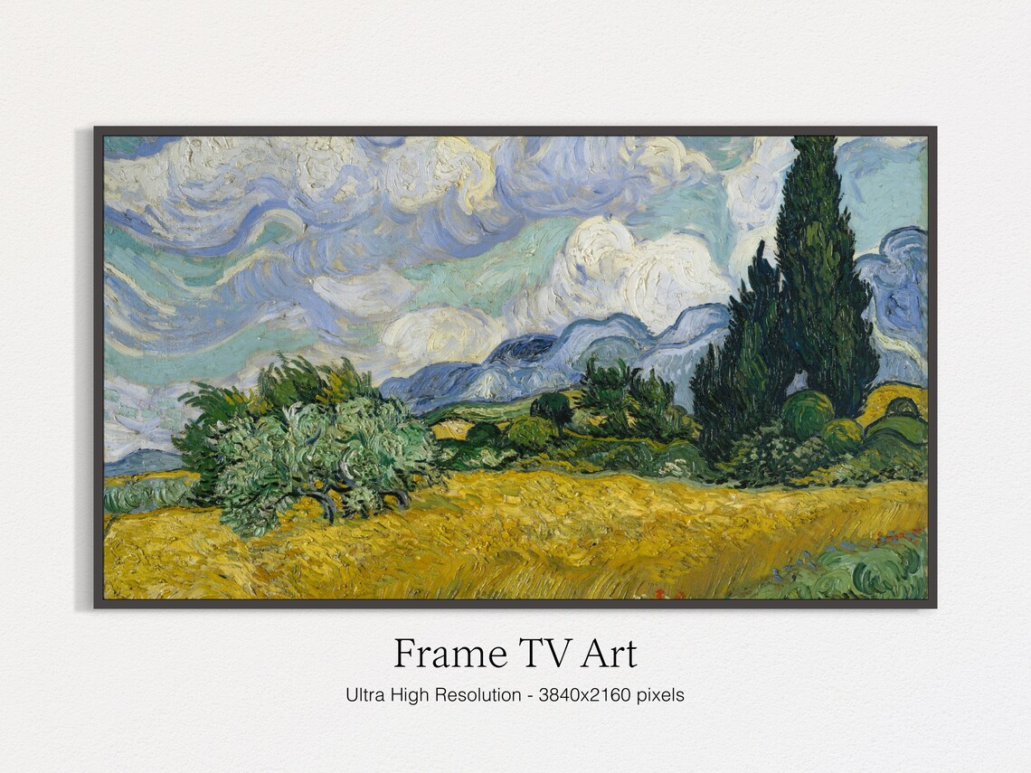 Van Gogh Wheat Field Art Print, Oil Paintings