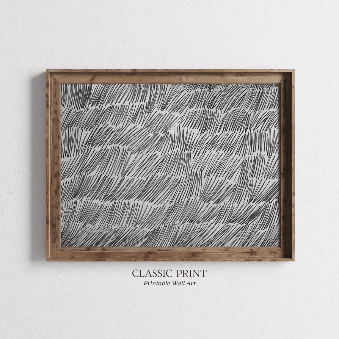 Minimal Modern Abstract Sketch Art Print