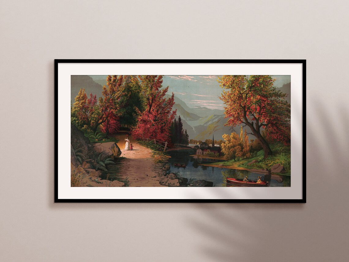Autumn Fall Painting, Frame TV Art - Image 2