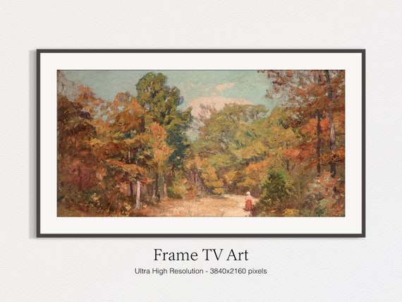 Autumn Trees Art for TV Frame Art Print