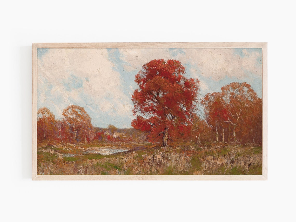Autumn Trees, Seasonal Art Print - Image 2