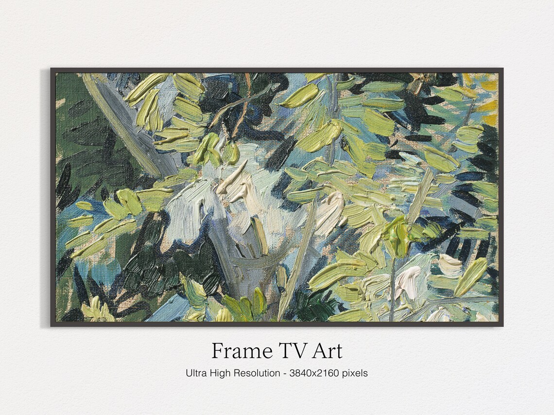 Abstract Painting Frame TV Art, Classic Oil Art