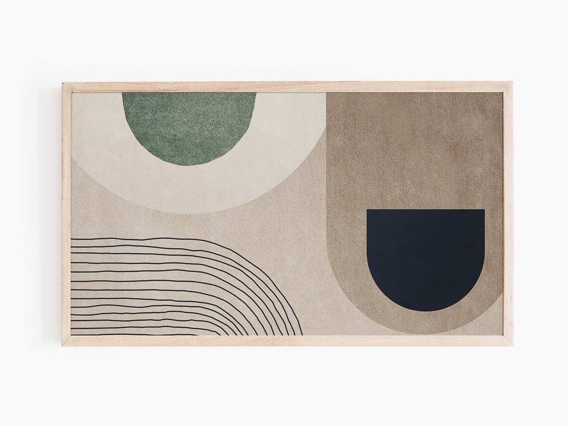 Modern Abstract Painting, Oil On Art Print - Image 3