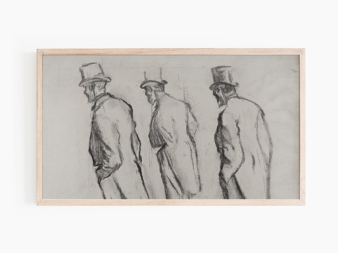 Classic Black And White Drawing, Art Print - Image 2