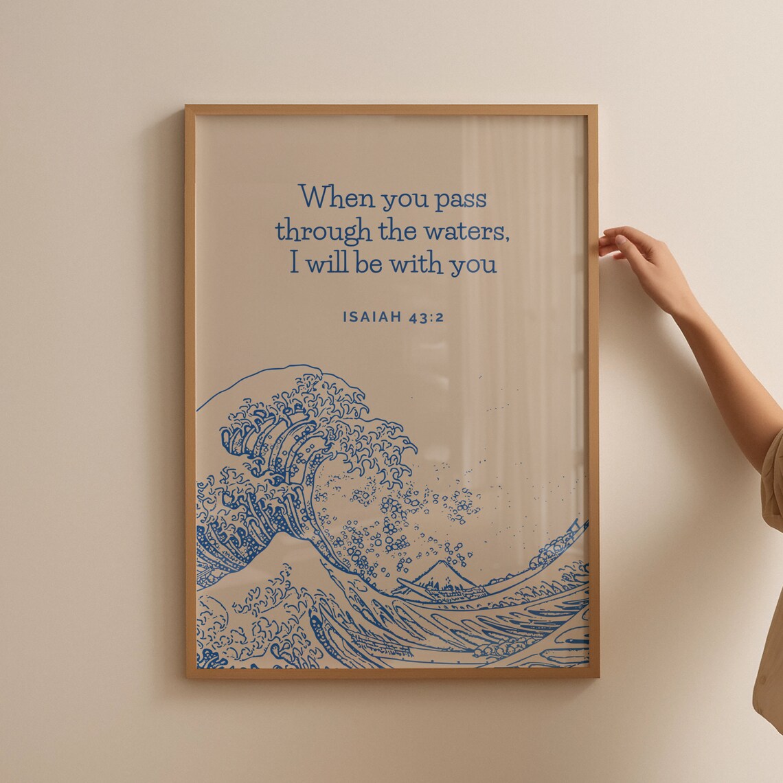 Retro Isaiah Scripture Christian Poster Art Print - Image 4