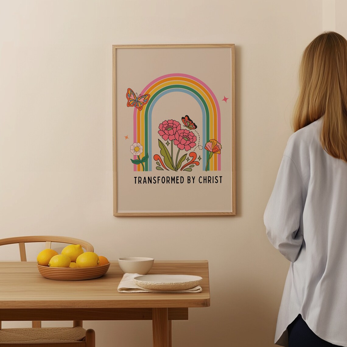 Retro Christian Scripture Wall Art Poster, Gift for Christians - Image 4