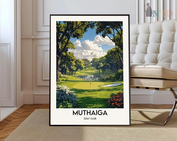 Muthaiga Golf Club Poster Wall Art Print Photo Nairobi