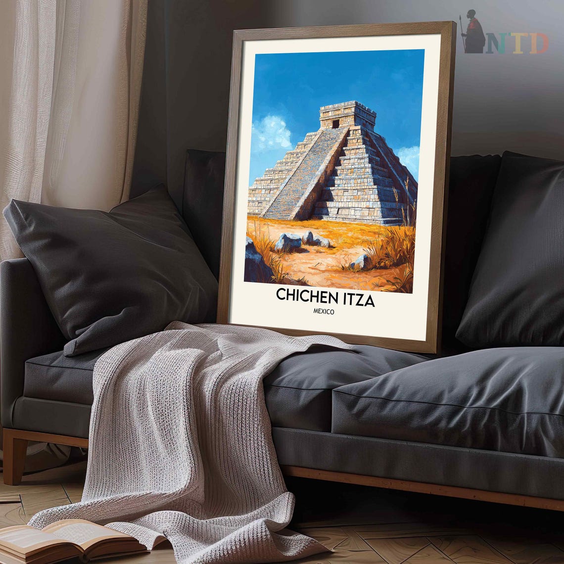 Chichen Itza Mexico El Castillo Pyramid Mayan Temple Wonder Poster - Image 3