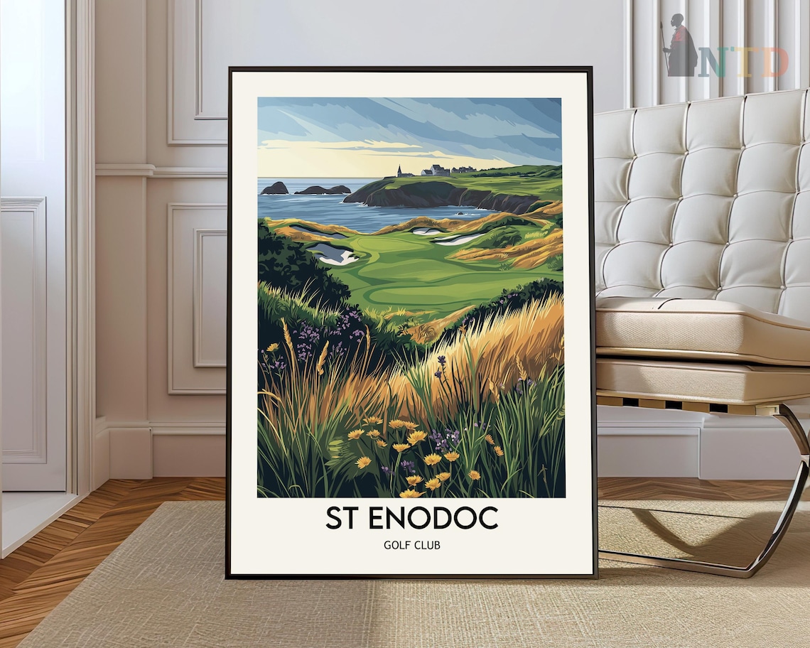 St Enodoc Golf Club England Travel Poster