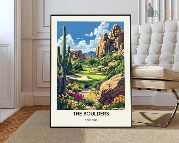 The Boulders Golf Club Travel Poster Print