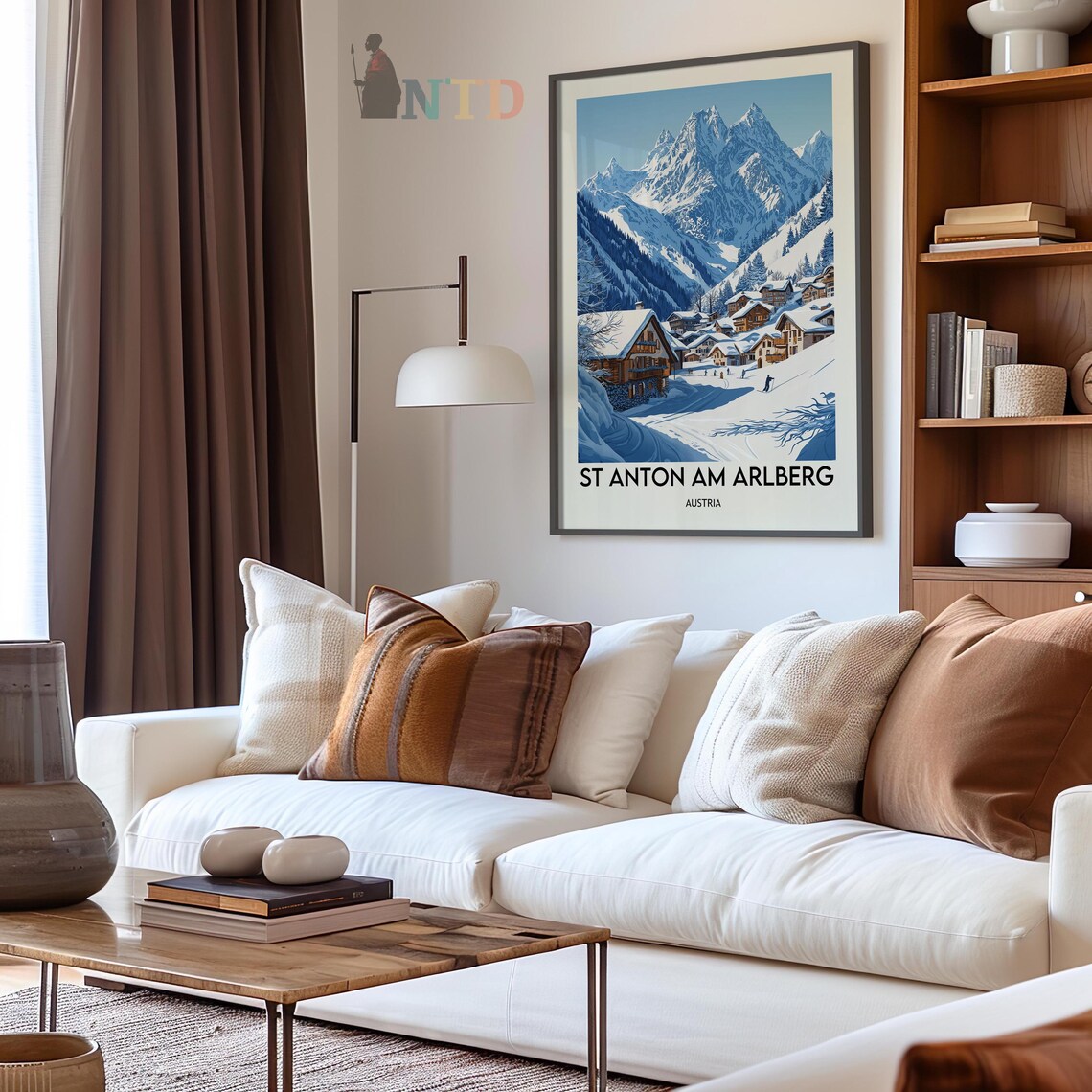 St Anton Travel Poster, Austria Ski Resort - Image 2