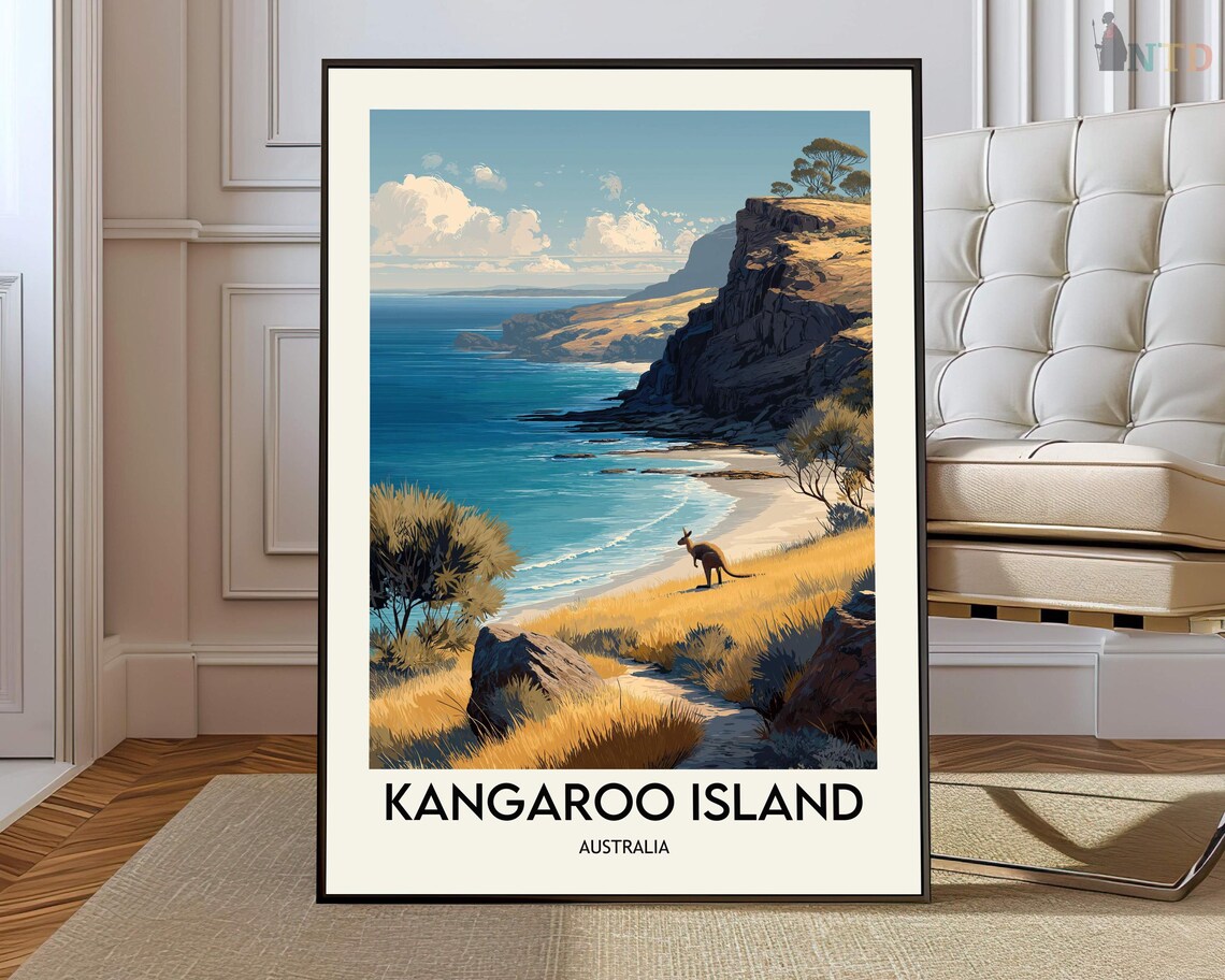 Kangaroo Island Poster Wall Art Print Photo South Australia