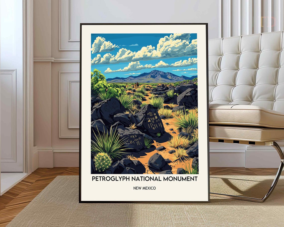 Petroglyph National Monument Poster Print Wall Art Albuquerque New Mexico