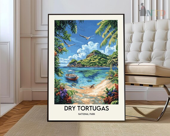 Dry Tortugas Poster Wall Art Print Photo Gulf Of Mexico
