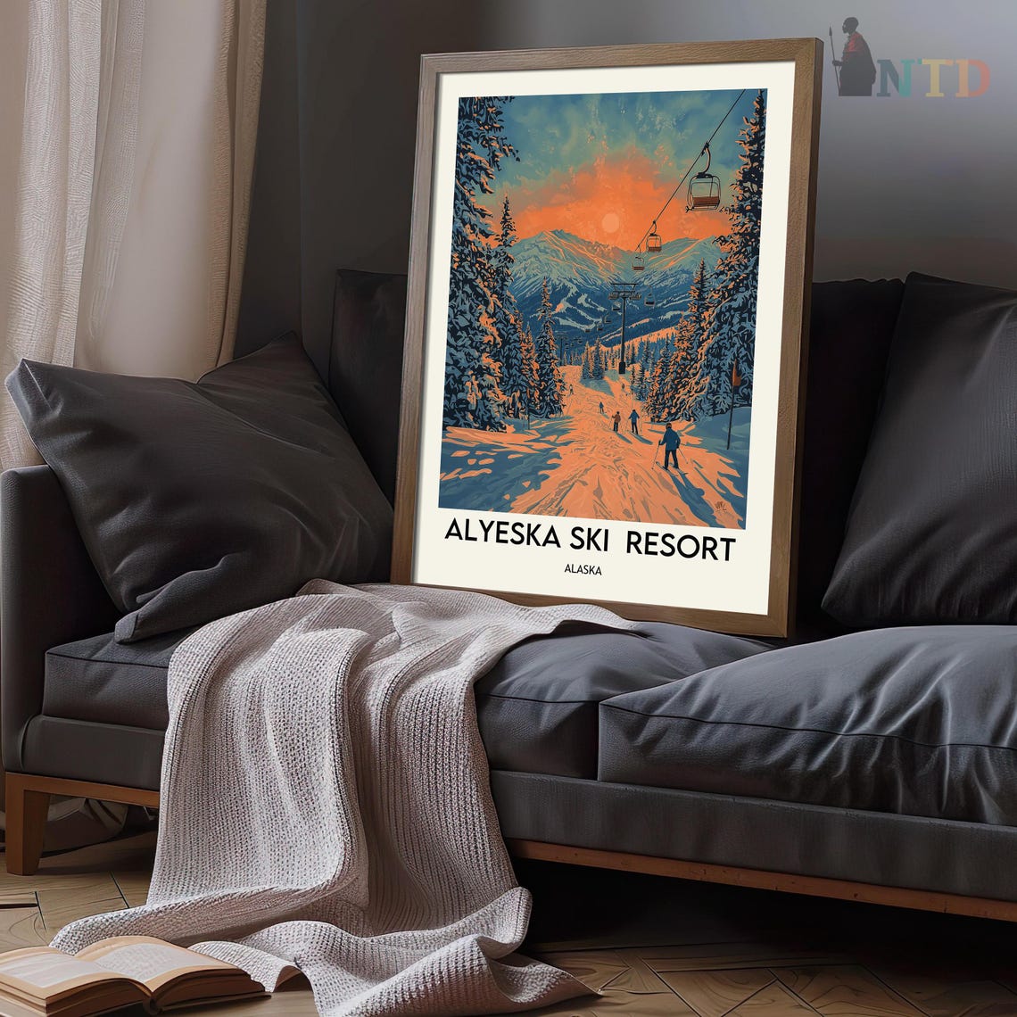 Alyeska Resort Print Alyeska Resort Wall Art Alyeska Resort Poster Alyeska Resort Photo Alyeska Resort Poster Print Alyeska Ski Resort - Image 2
