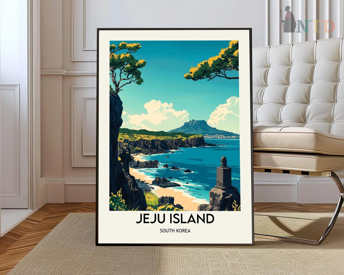 Jeju Island Poster Jeju Island Wall Art Jeju Island Print Jeju Island Photo Jeju Island Poster Print Jeju Island South Korea Poster