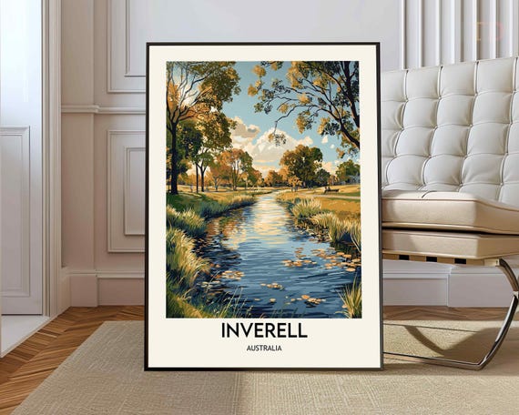 Inverell Poster Wall Art Print Photo Travel Australia Gift