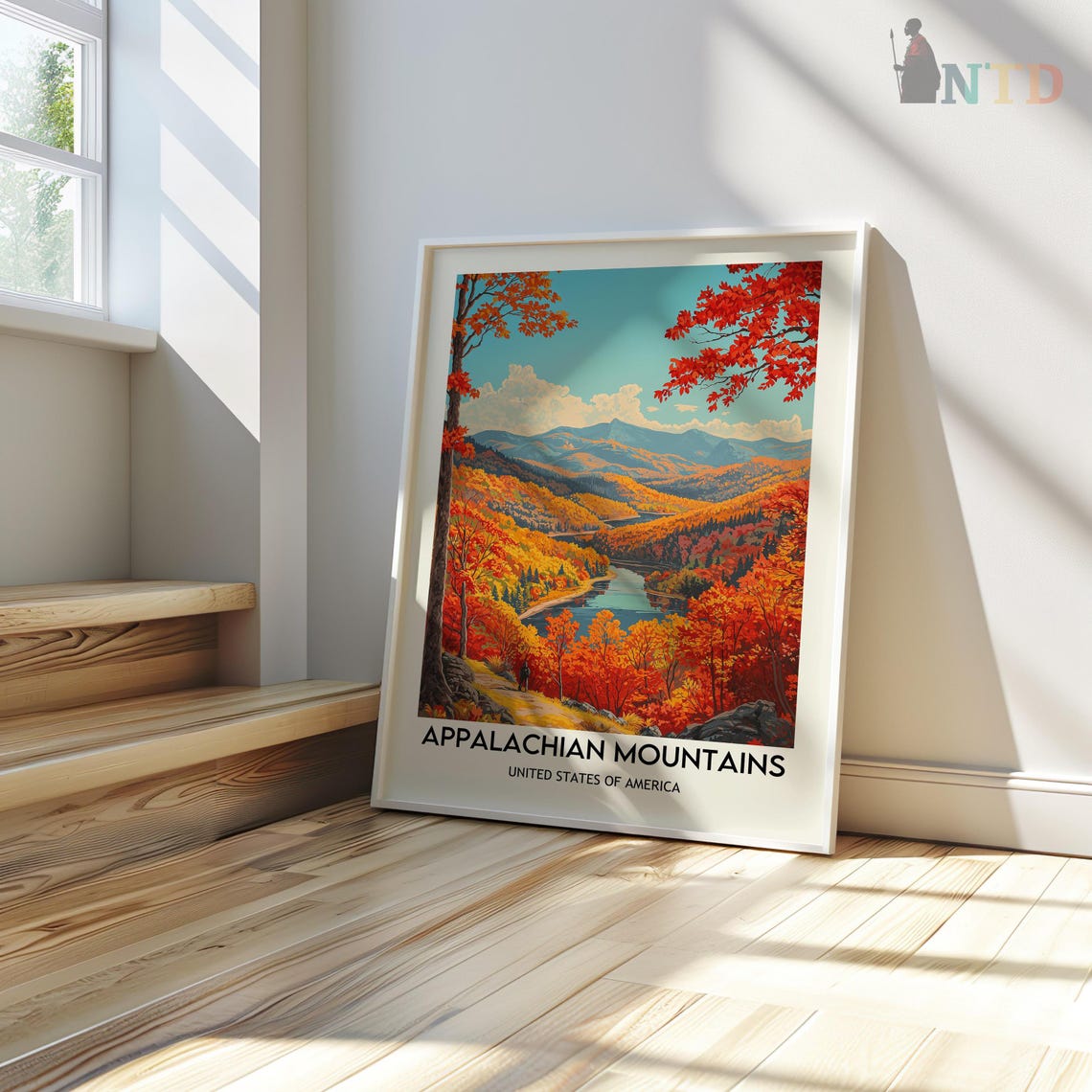 Appalachian Mountains Print Appalachian Print Appalachian Poster Appalachian Trail Appalachian Wall Art Appalachian Art Mountain Print - Image 3