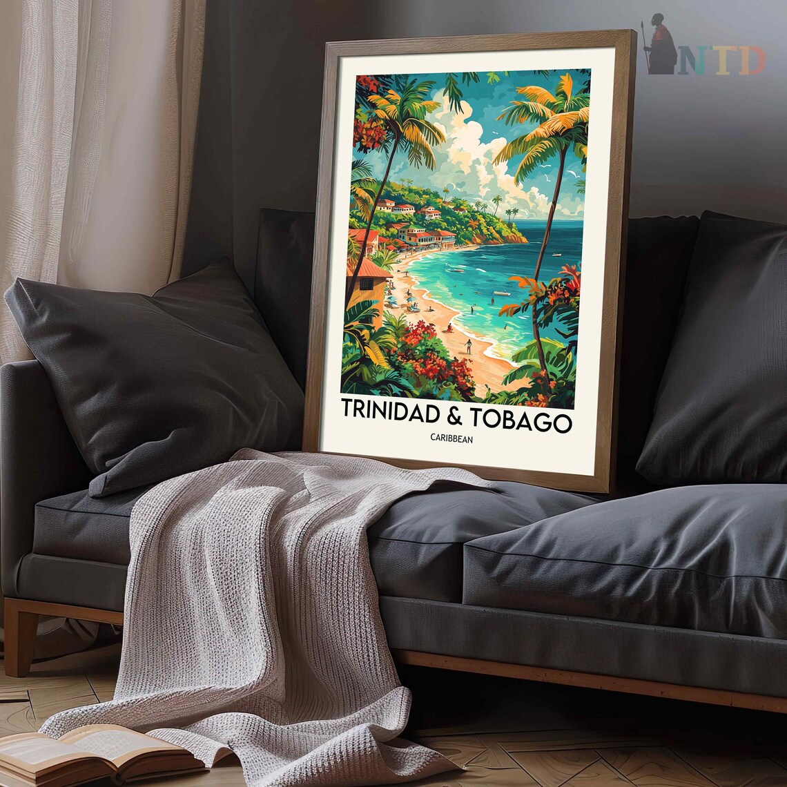 Trinidad And Tobago Travel Poster, Caribbean Art Print - Image 3
