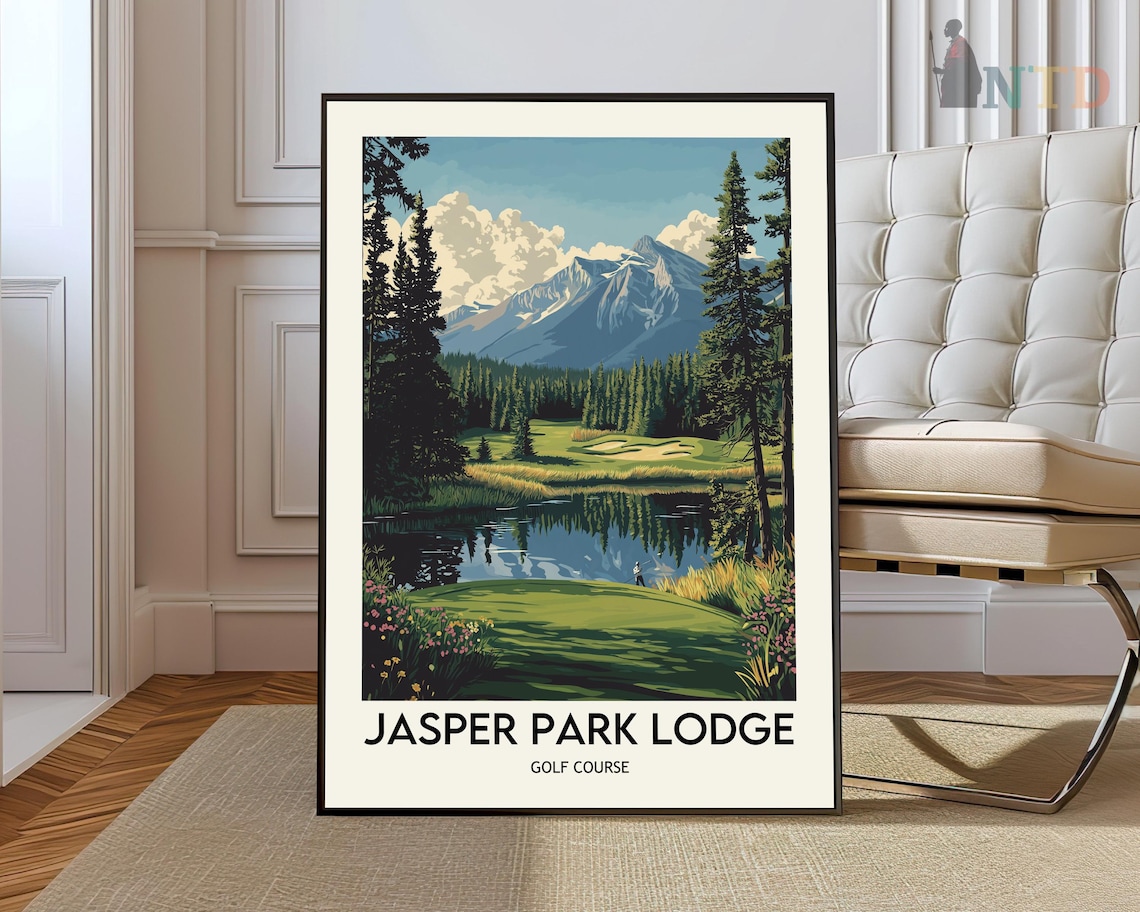 Jasper Park Lodge Golf Club Poster Print, Alberta