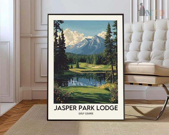 Jasper Park Lodge Golf Club Poster Print, Alberta