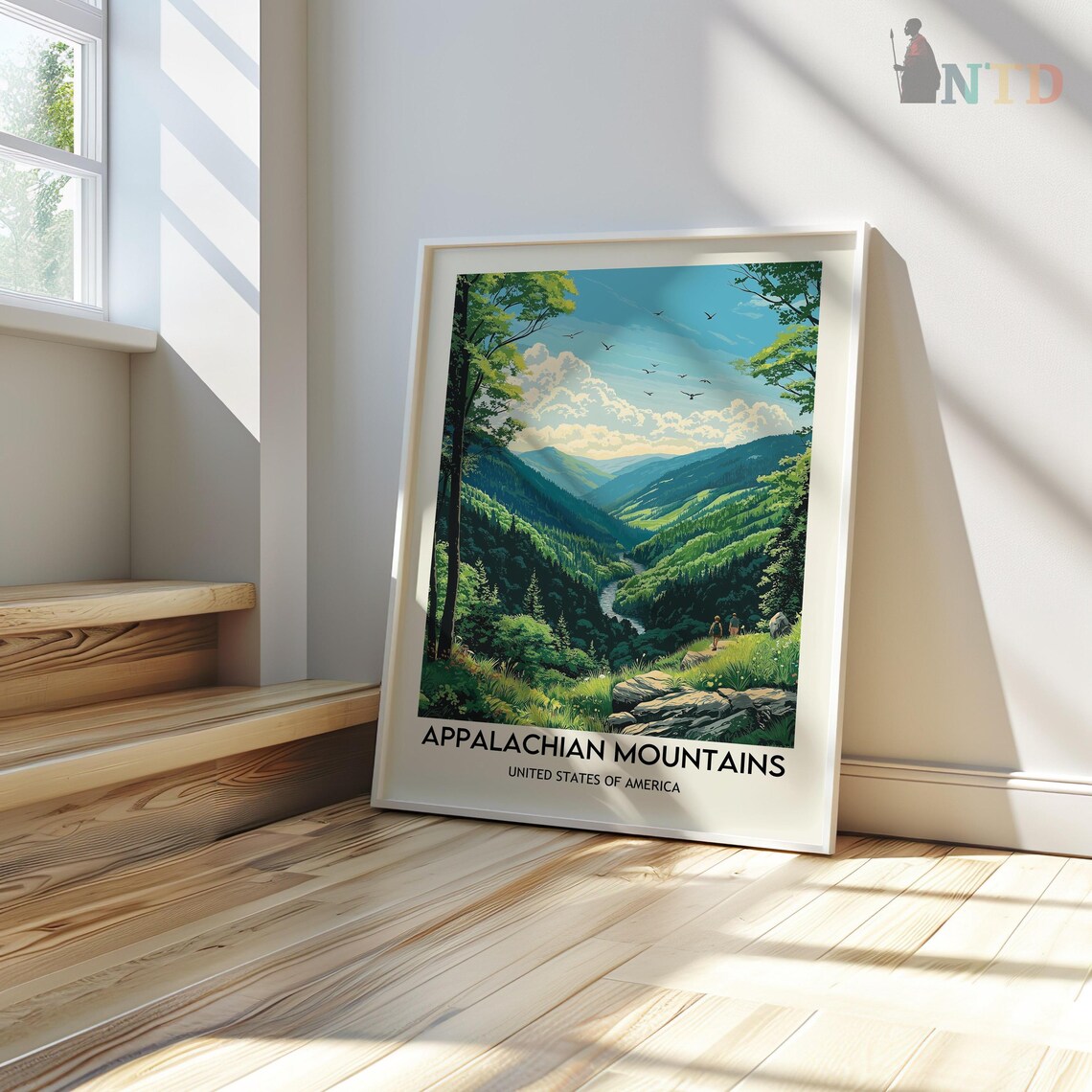 Appalachian Mountains Art Print, Mountain Landscape - Image 3
