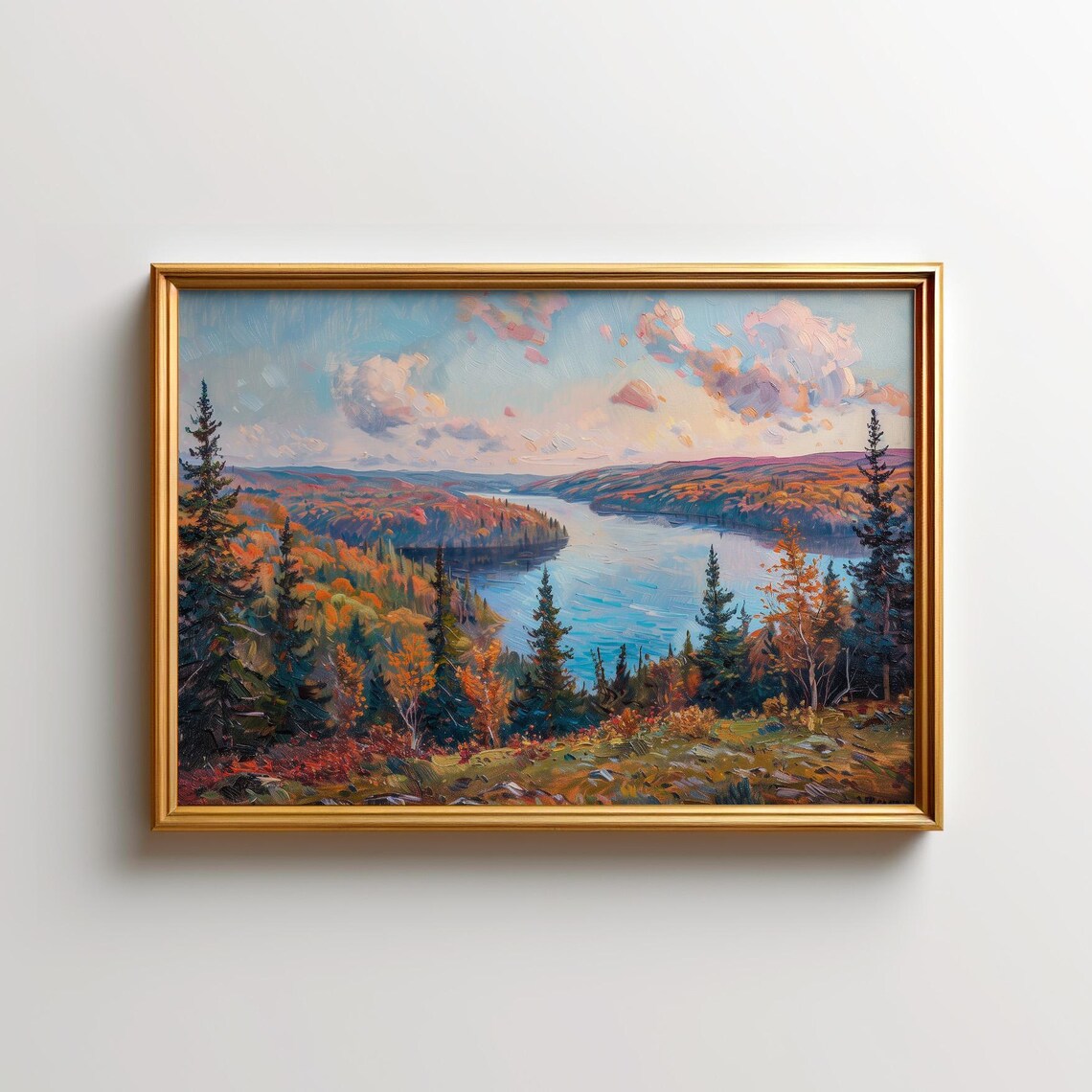 Algonquin Autumn Lake Provincial Park Art Print
