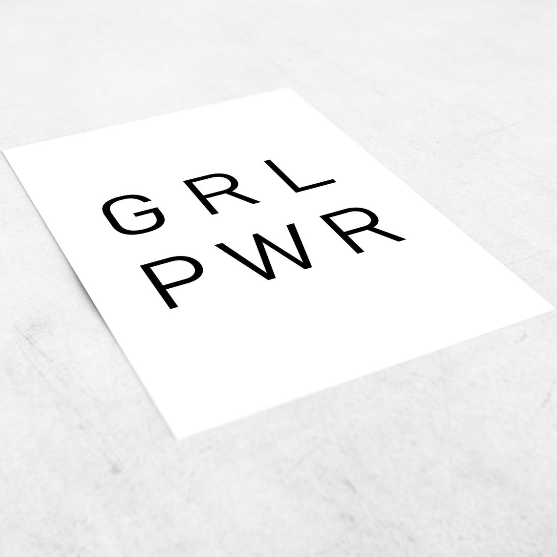 Grl Pwr Print Girl Power Print Feminist Prints Bedroom Wall Art Bedroom Decor Feminist Gift Girl Gift Feminist Wall Art Bedroom Art - Image 2