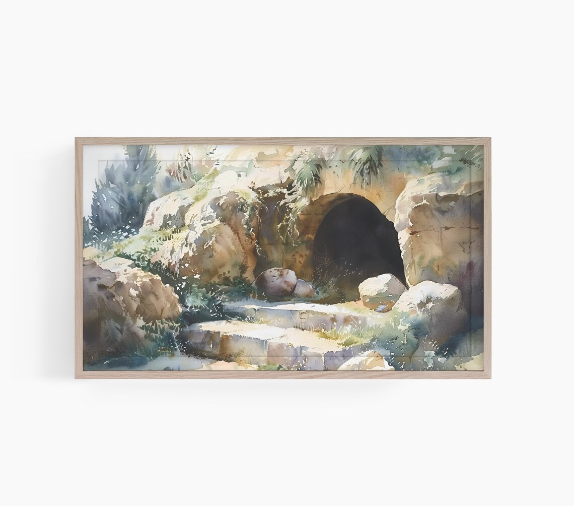 The Empty Tomb Easter Christian Art Print
