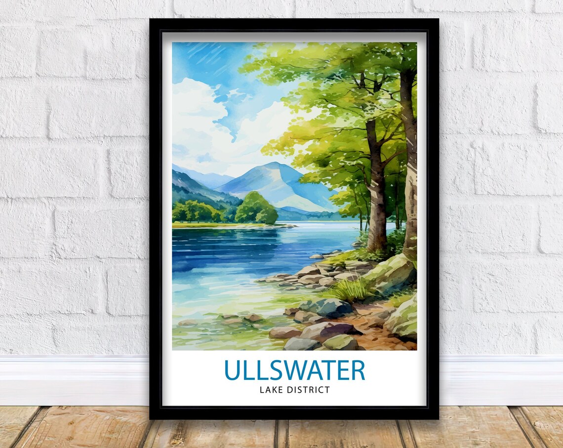 Ullswater Lake District Home Living Decor Poster