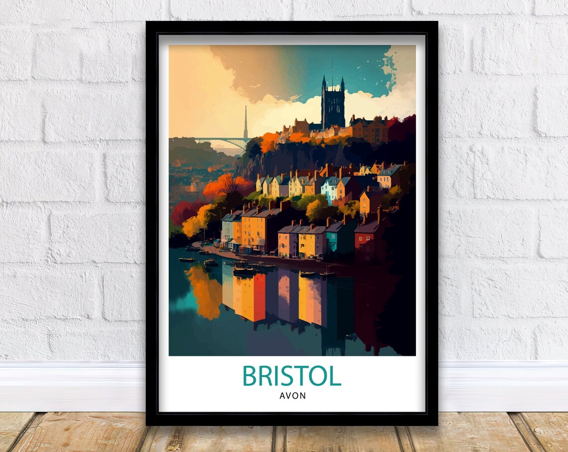 Bristol Travel Poster, Bristol UK Wall Art