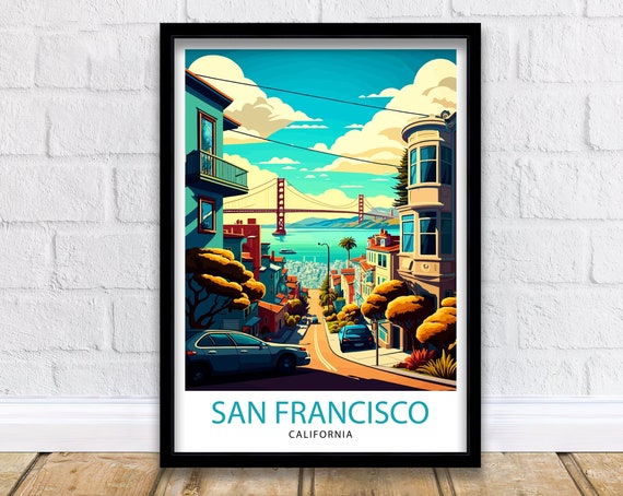 San Francisco Travel Poster, Home Decor Print
