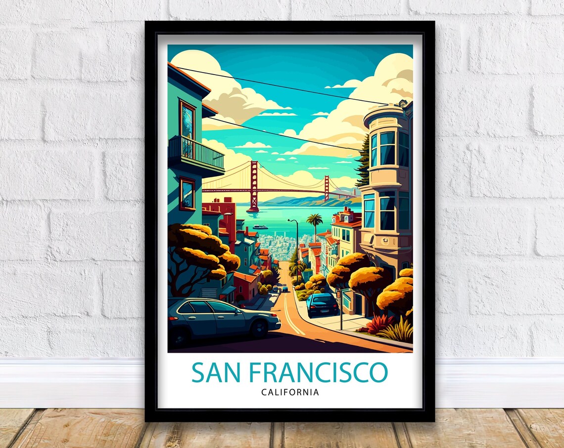 San Francisco Travel Poster, Home Decor Print