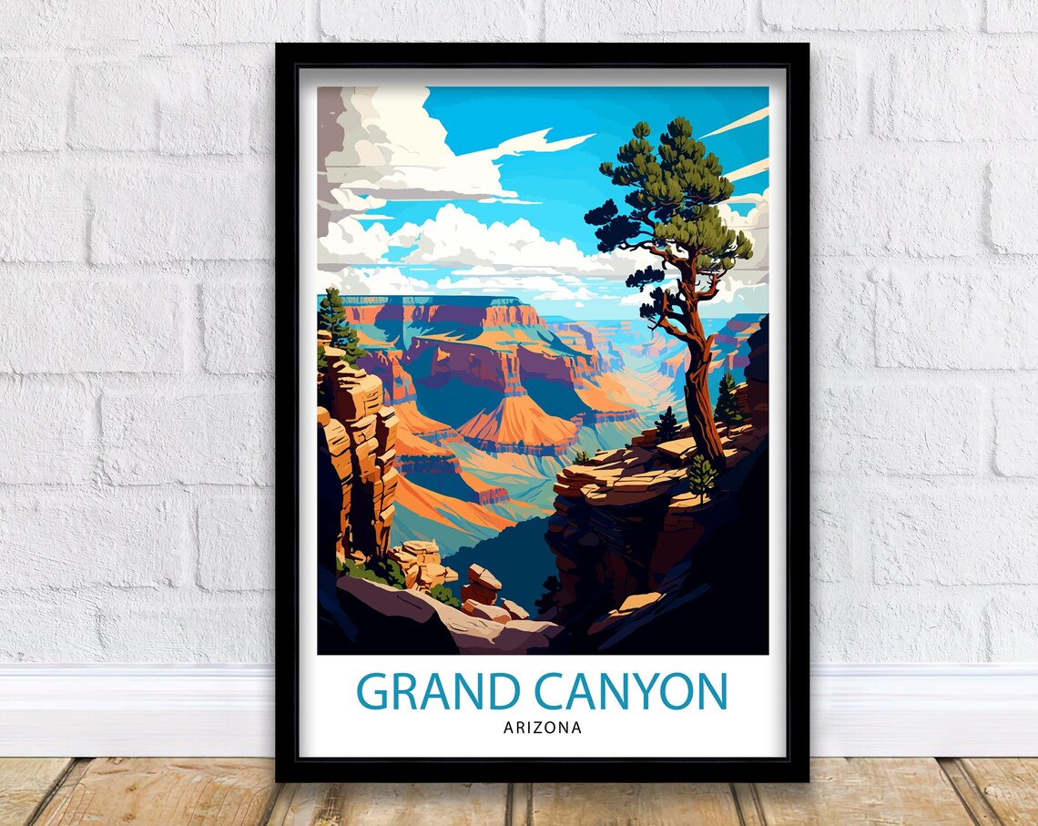 Grand Canyon Travel Poster, National Park Decor