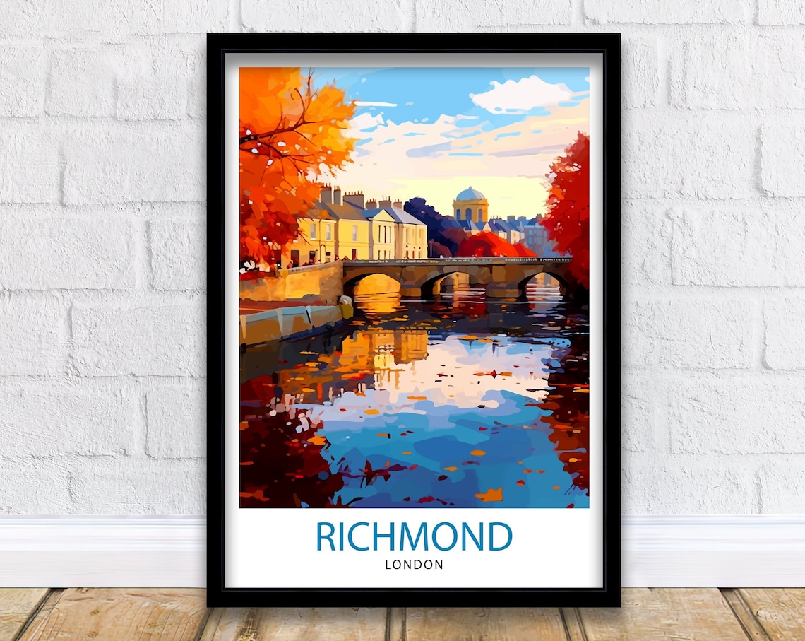 Richmond London Travel Print, Richmond Poster