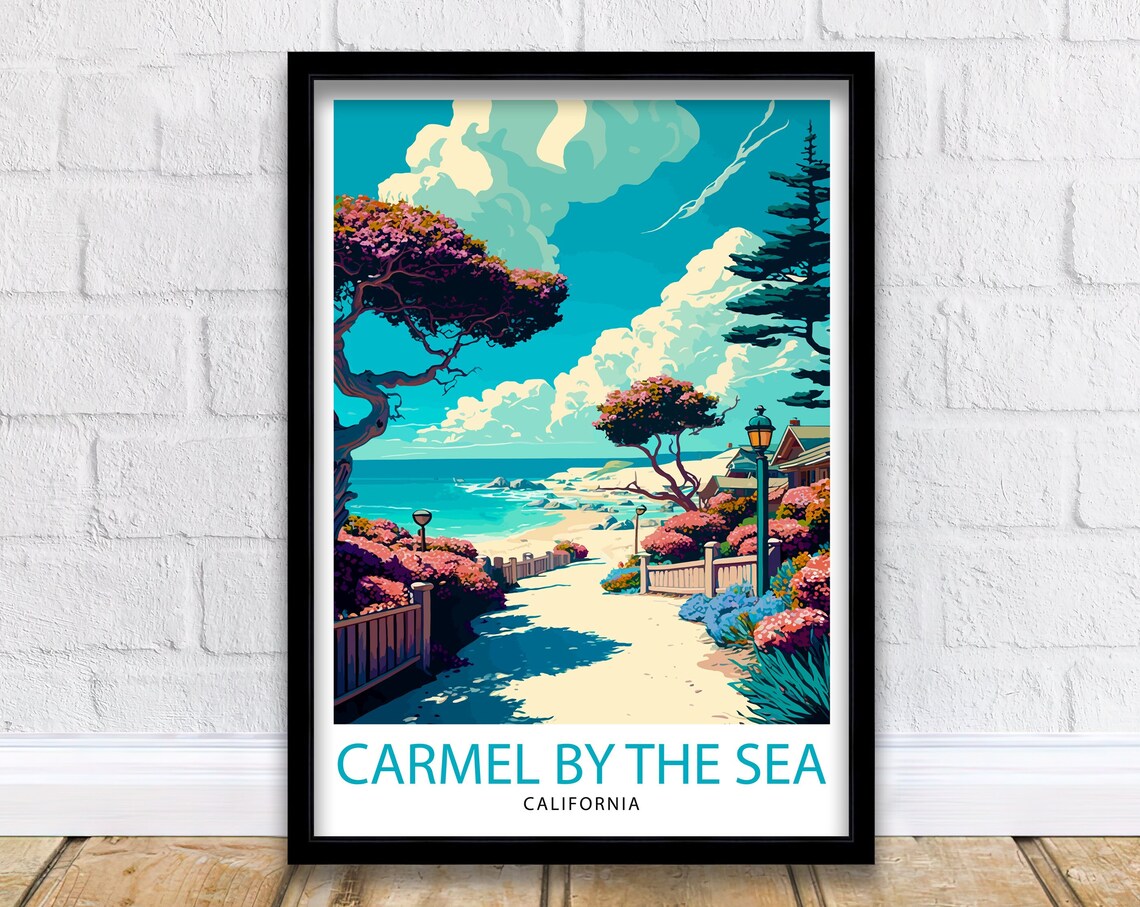 Carmel By The Sea, California Travel Poster