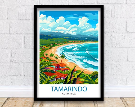 Costa Rica Travel Print Wall Decor Wall Art Costa Rica Wall Hanging Home Dcor Costa Rica Gift Art Lovers Central America Art Lover Gift