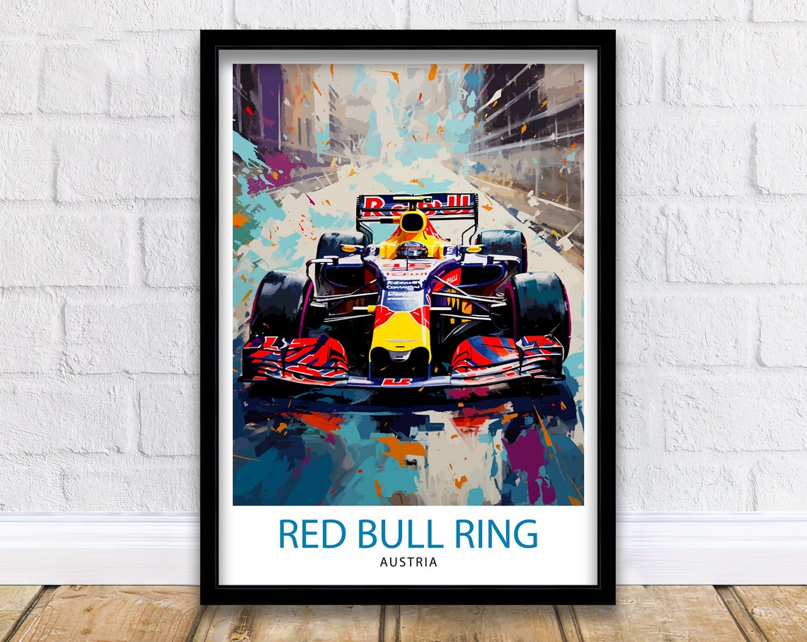 Spielberg Race Track Print Motorsport Decor Spielberg Poster Racing Art Spielberg Wall Art Gift For Racing Fans Spielberg Home Decor