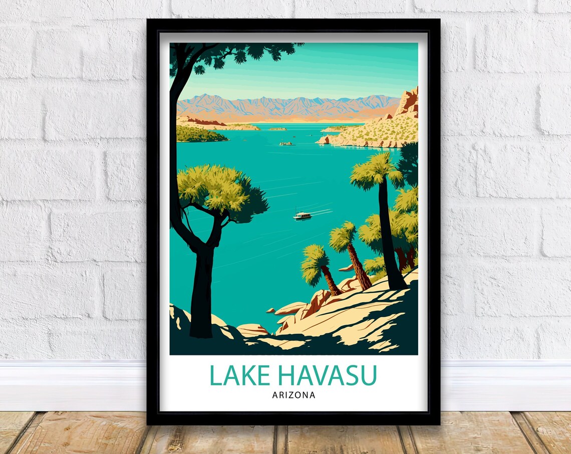 Lake Havasu Arizona Travel Poster, Home Decor