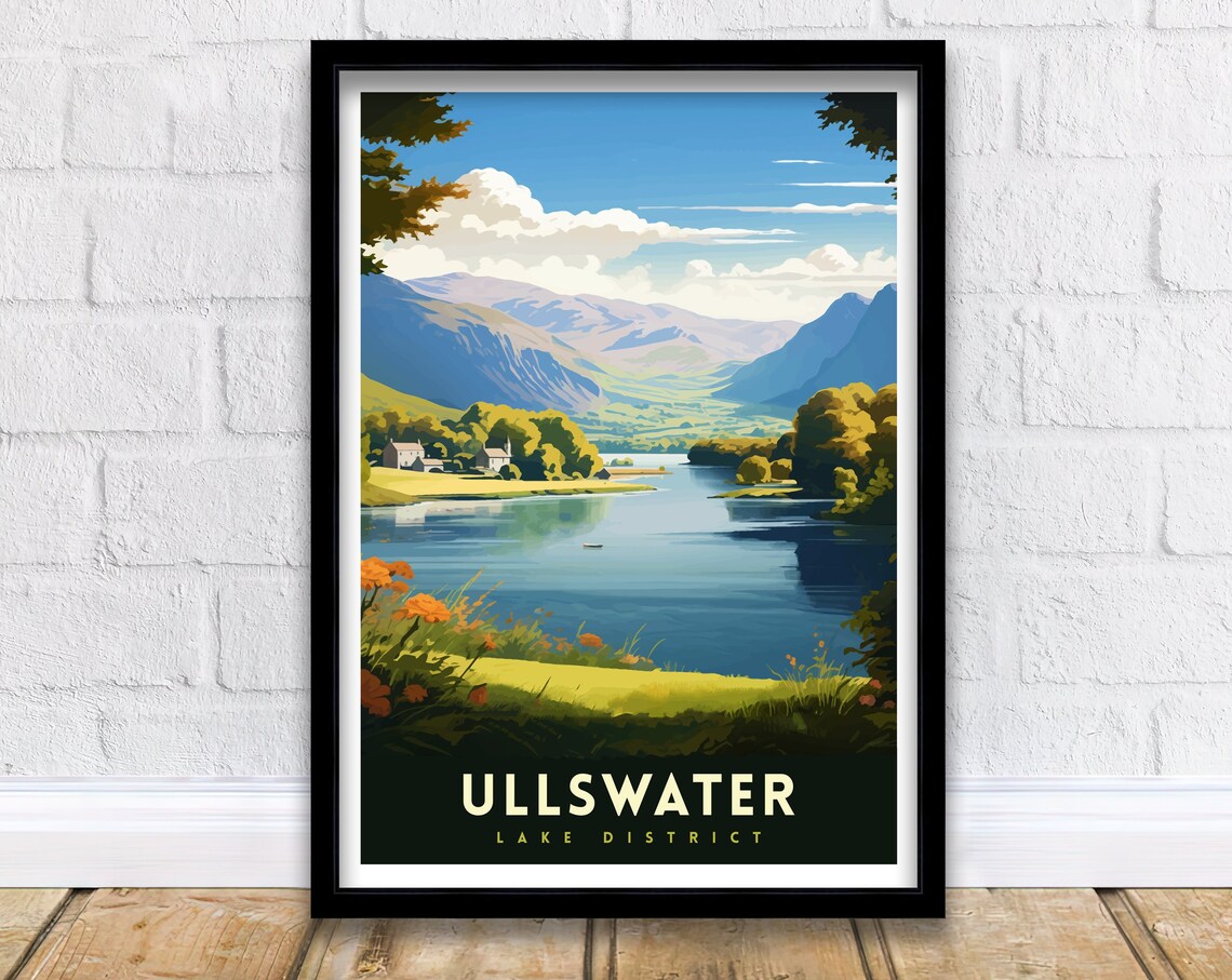 Ullswater Home Living Decor Travel Poster