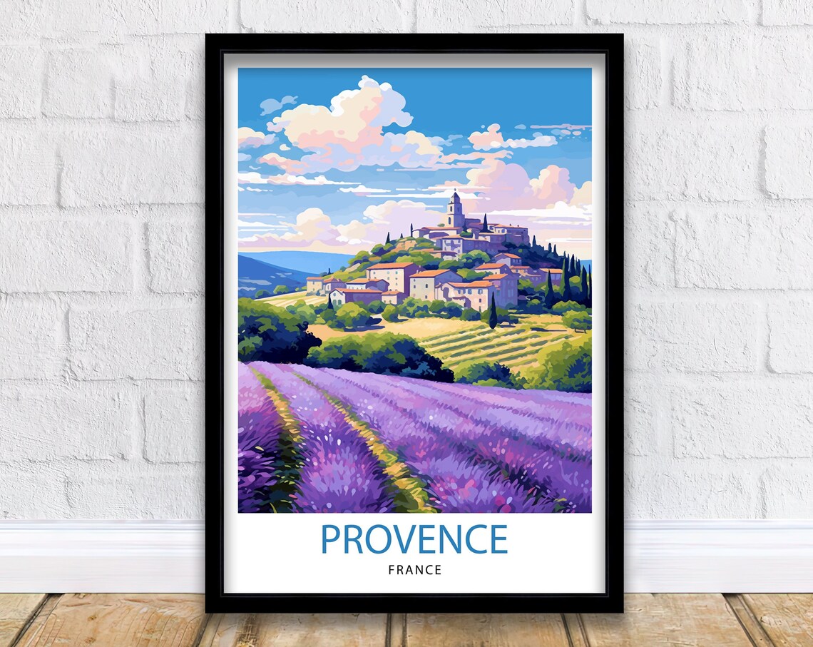 Provence France Travel Poster, Home Decor Print