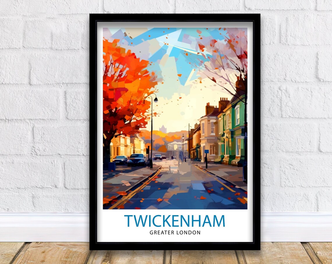 Twickenham Travel Print, London Travel Poster
