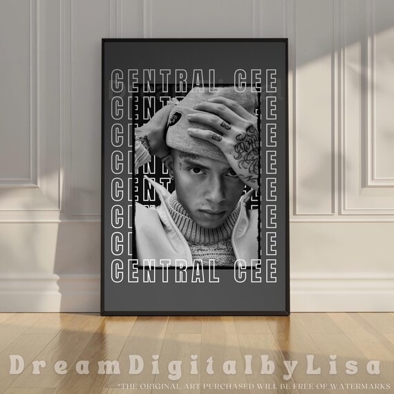 Central Cee Poster Central Cee Design Rap Artist Poster Central Cee Gift Bedroom Music Wall Art Instant
