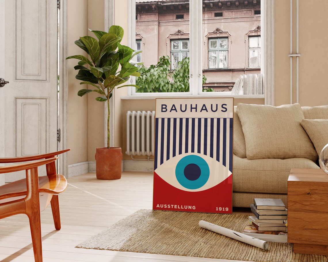 Bauhaus Exhibition Poster, Mid Century Abstract Art Print - Image 2