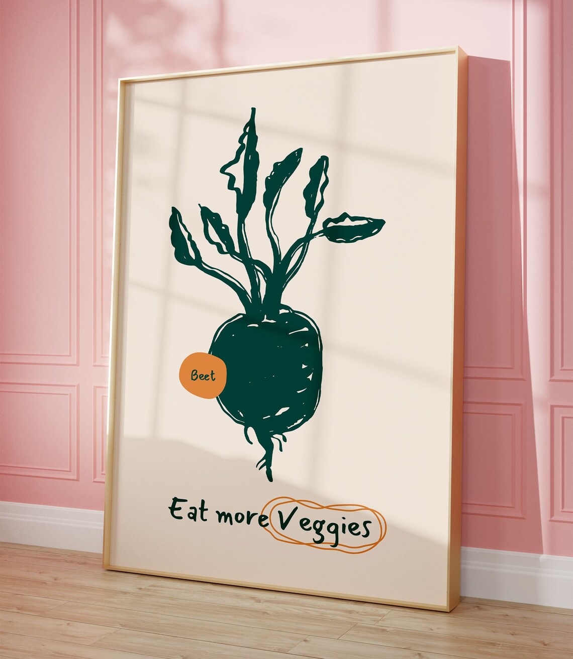 Beet Poster Print, Retro Kitchen Wall Art - Image 2