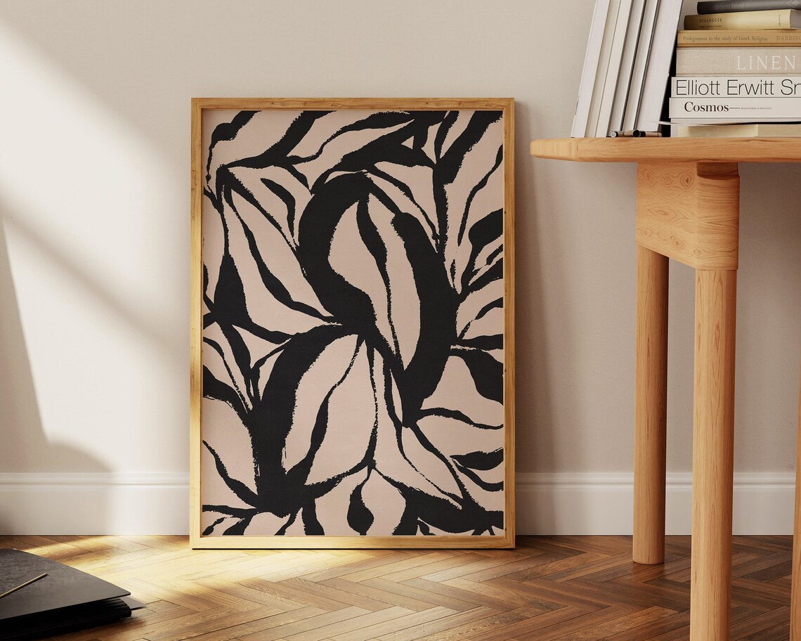 Matisse-Inspired Abstract Botanical Art Print